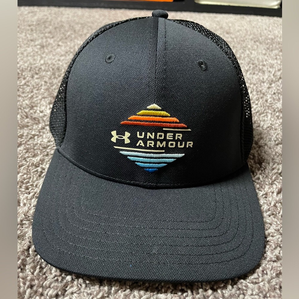Under Armour Black Hat with Multicolor Logo